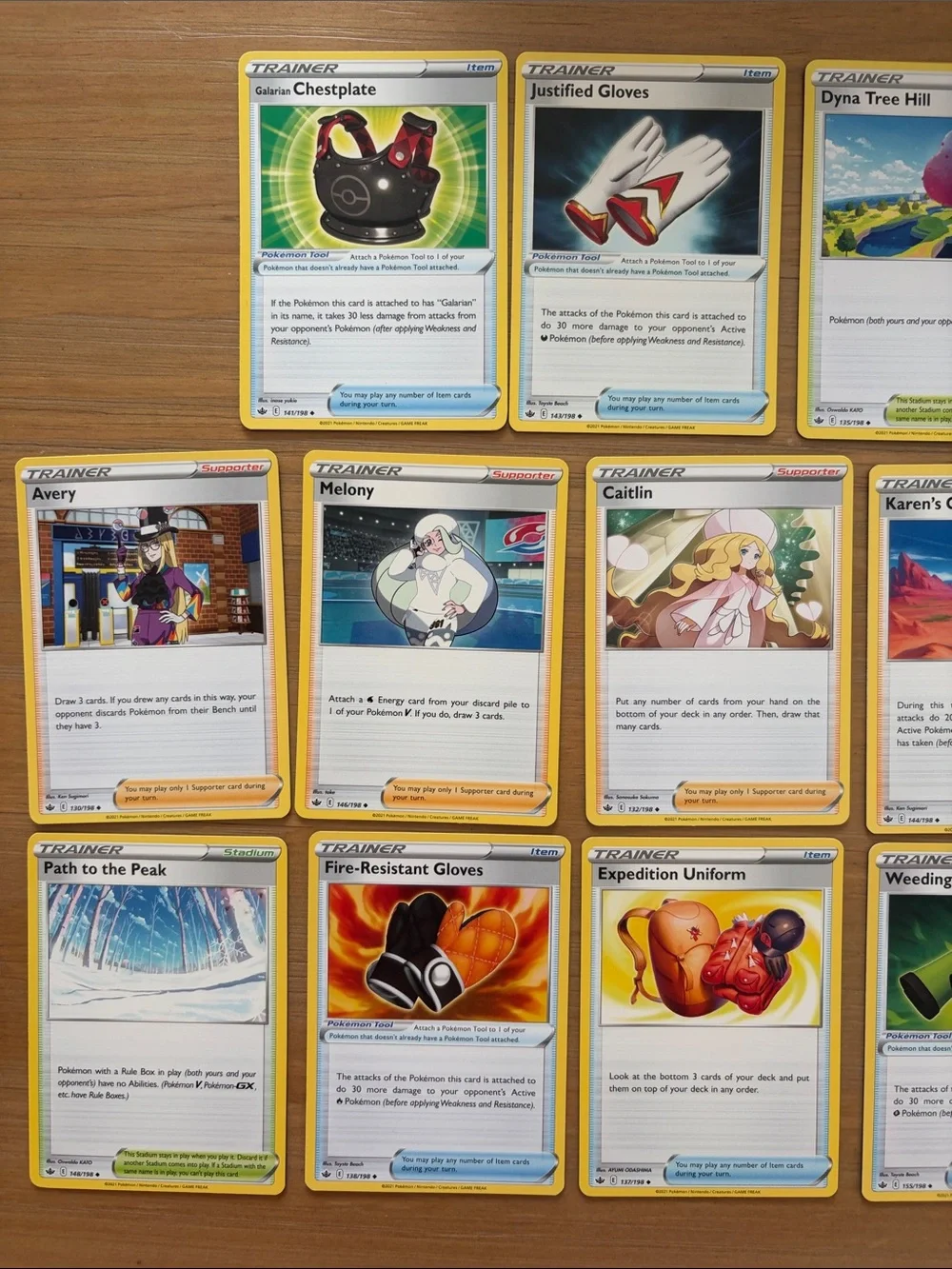 Pokémon Chilling Reign Trainer Lot 17 Unique Cards | ✨5/$25✨